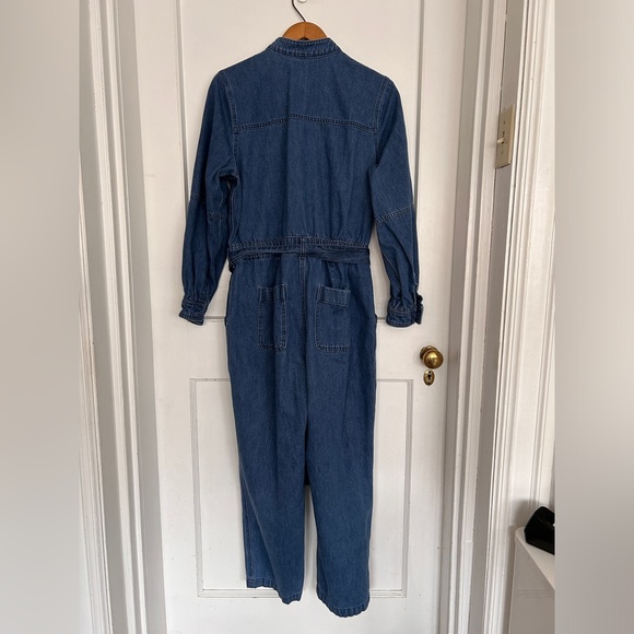 Old Navy One Piece Jumpsuit in Dark Blue Denim Size Large - Picture 8 of 10
